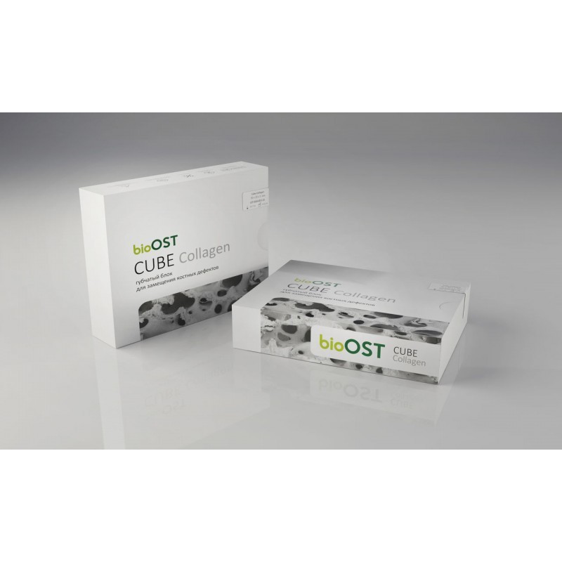 Блок губчатый BioOst Cube Collagen Блок губчатый BioOst Cube Collagen