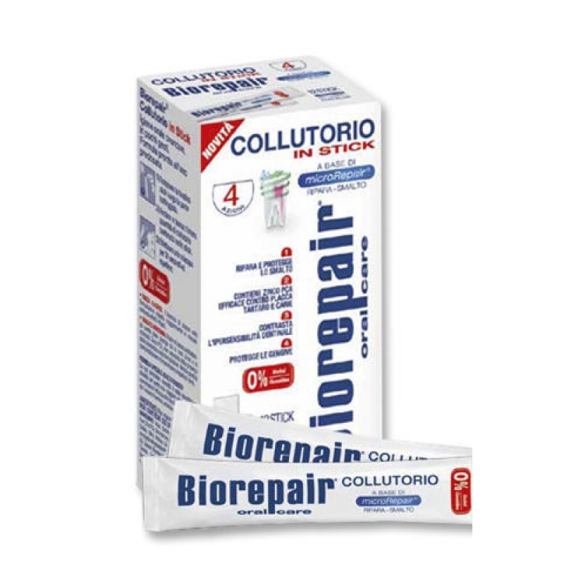 Ополаскиватель для полости рта Biorepair 4-action mouthwash (12 стикеров по 12 мл) Ополаскиватель для полости рта Biorepair 4-action mouthwash (12 стикеров по 12 мл)