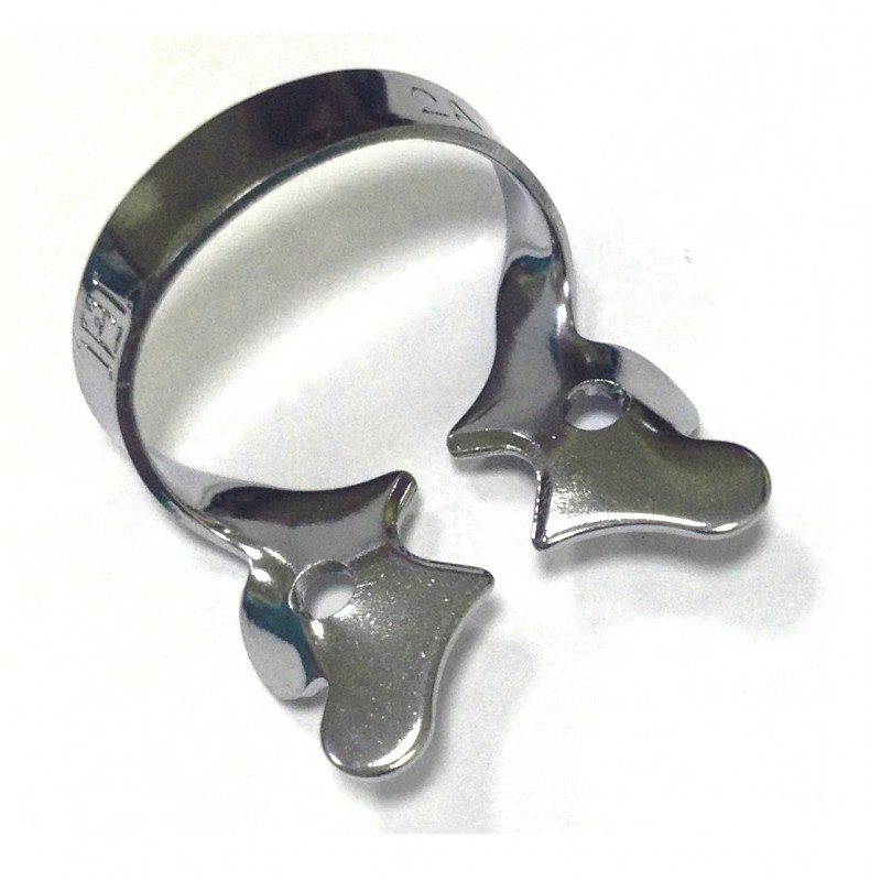 Стоматологический кламмер полированный Hygenic Gloss Finish Winged Clamp #2A Стоматологический кламмер полированный Hygenic Gloss Finish Winged Clamp #2A