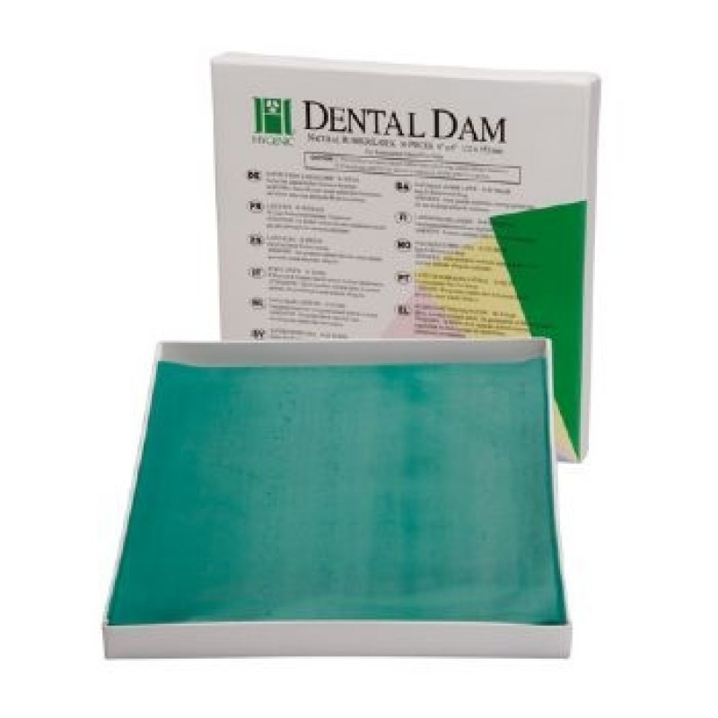 Платки латексные для коффердама зеленые Hygenic Dental Dam latex (36 шт.) Платки латексные для коффердама зеленые Hygenic Dental Dam latex (36 шт.)