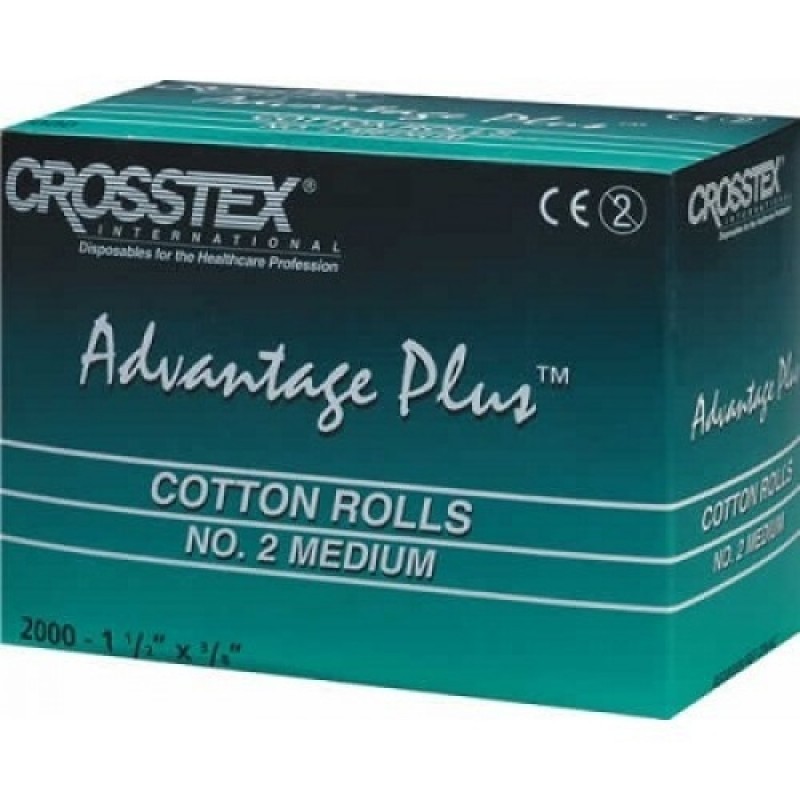 Ватные валики стоматологические фигурные Cotton Rolls Advantage №2 (2000 шт.) Ватные валики стоматологические фигурные Cotton Rolls Advantage №2 (2000 шт.)
