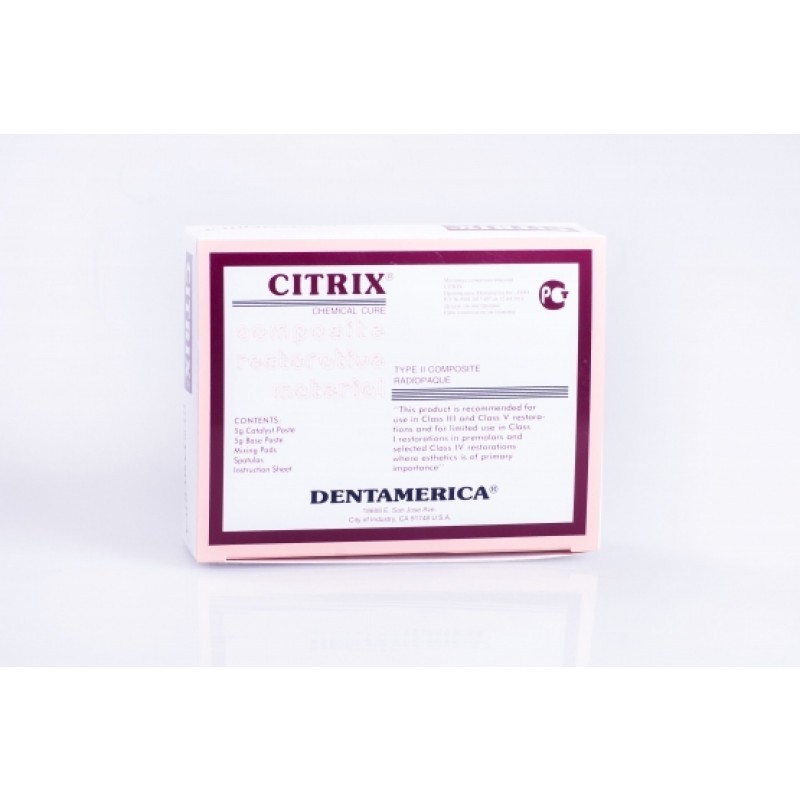 Композитный материал рентгеноконтрастный химического отверждения Citrix (5 г + 5 г) Композитный материал рентгеноконтрастный химического отверждения Citrix (5 г + 5 г)