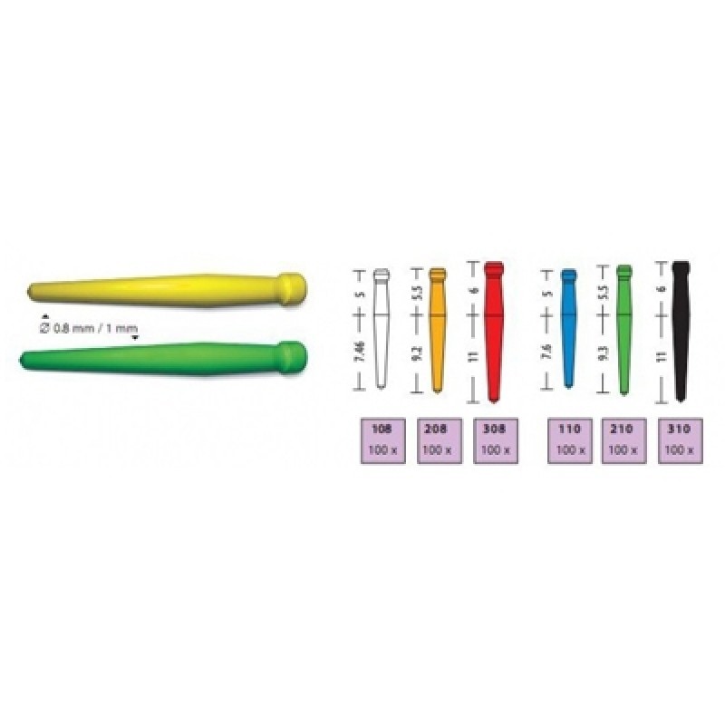 Штифты пластиковые Uniclip Burn Out Plastic Posts (100 шт.) Штифты пластиковые Uniclip Burn Out Plastic Posts (100 шт.)