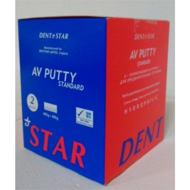 Масса слепочная винил-полисиликоновая AV putty (2 шт. по 400 г) Масса слепочная винил-полисиликоновая AV putty (2 шт. по 400 г)