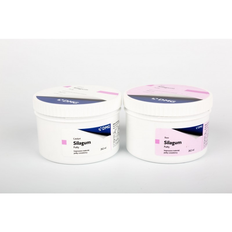 Материал силиконовый для предварительных оттисков Silagum Putty Fast (2 банки по 262 мл) Материал силиконовый для предварительных оттисков Silagum Putty Fast (2 банки по 262 мл)