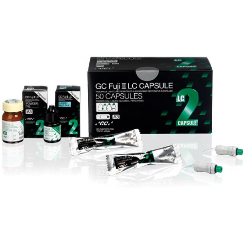 Цемент светоотверждаемый стеклоиономерный GC Fuji II LC Special Promotional Pack (набор) Цемент светоотверждаемый стеклоиономерный GC Fuji II LC Special Promotional Pack (набор)