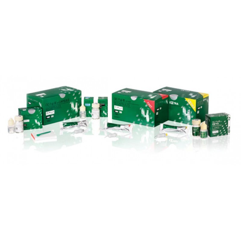 Цемент стеклоиономерный пакуемой вязкости улучшенный GC Fuji IX GP EXTRA (набор) Цемент стеклоиономерный пакуемой вязкости улучшенный GC Fuji IX GP EXTRA (набор)