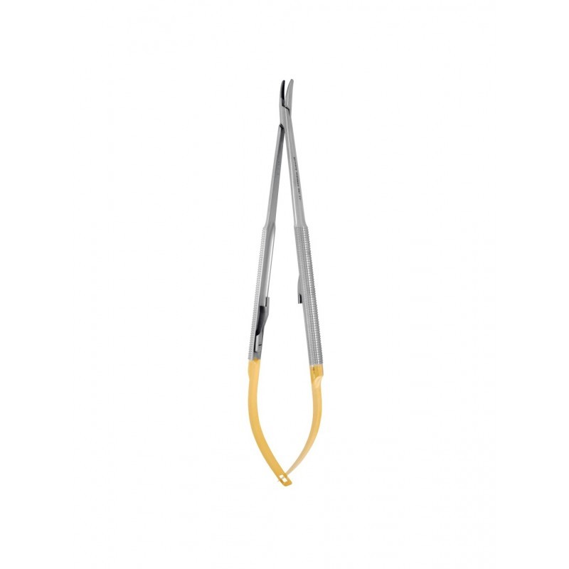 Иглодержатель изогнутый Castroviejo Perma Sharp NH5024RC (18 см) Иглодержатель изогнутый Castroviejo Perma Sharp NH5024RC (18 см)