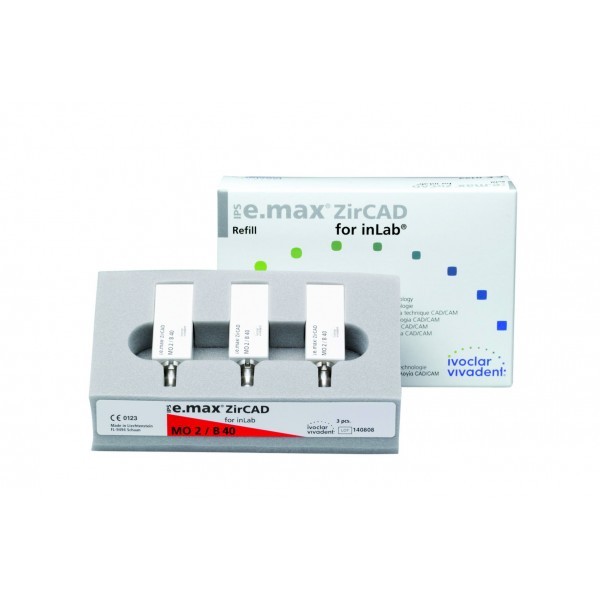 Блоки IPS e.max ZirCAD для inLab MO B40 L Блоки IPS e.max ZirCAD для inLab MO B40 L