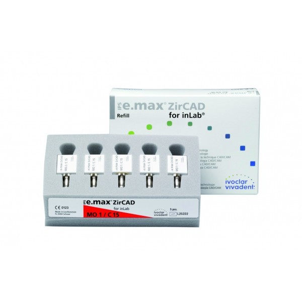 Блоки IPS e.max ZirCAD для inLab MO C15 Блоки IPS e.max ZirCAD для inLab MO C15