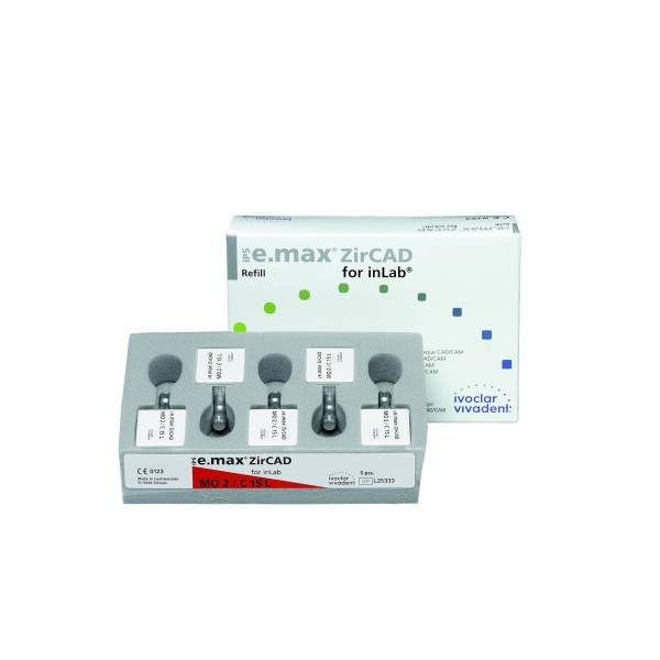 Блоки IPS e.max ZirCAD для inLab MO C15 L Блоки IPS e.max ZirCAD для inLab MO C15 L