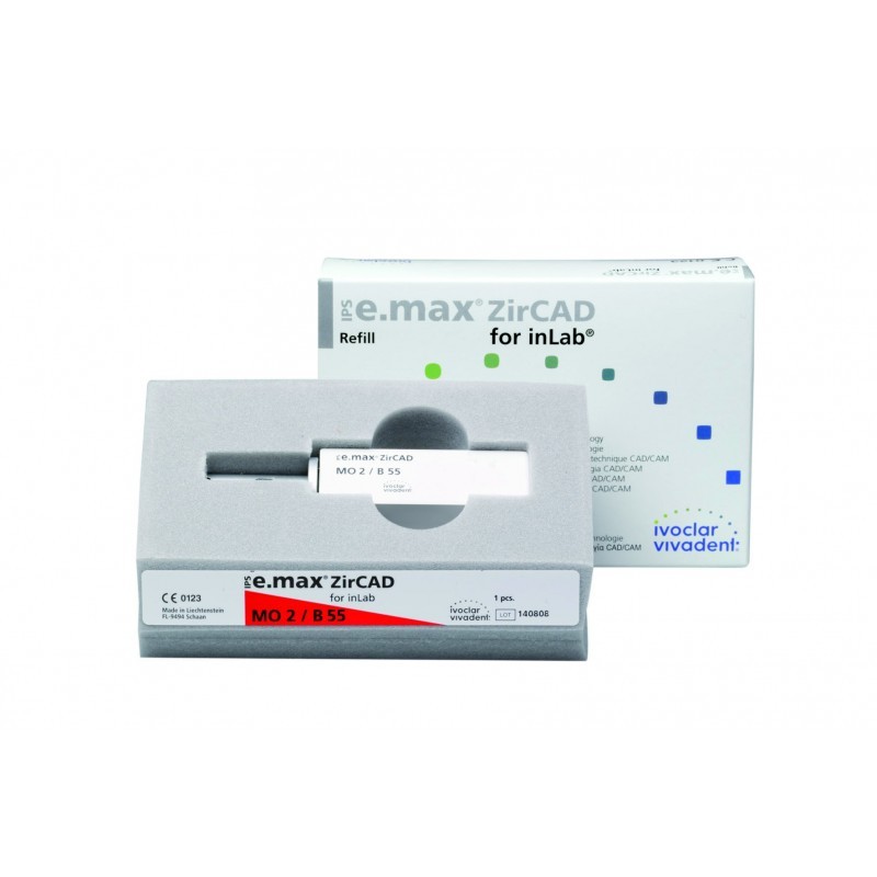 Блок из оксида циркония IPS e.max ZirCAD for inLab (1 шт.) Блок из оксида циркония IPS e.max ZirCAD for inLab (1 шт.)