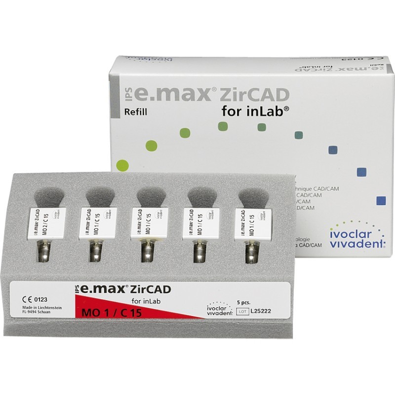 Блоки из оксида циркония IPS e.max ZirCAD for inLab (25 шт.) Блоки из оксида циркония IPS e.max ZirCAD for inLab (25 шт.)