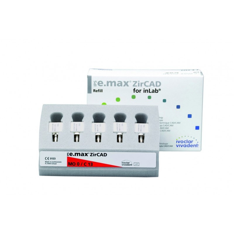 Блоки из оксида циркония IPS e.max ZirCAD for inLab (5 шт.) Блоки из оксида циркония IPS e.max ZirCAD for inLab (5 шт.)