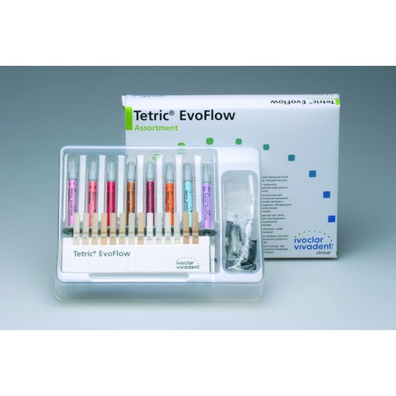 Композит текучий наногибридный светоотверждаемый Tetric EvoFlow Assortment (8 шприцев по 2 г) Композит текучий наногибридный светоотверждаемый Tetric EvoFlow Assortment (8 шприцев по 2 г)