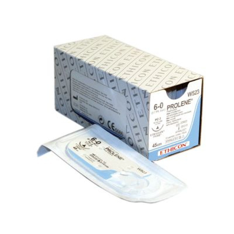 Нити шовные моноволоконные синтетические хирургические нерассасывающиеся Prolene (12 шт.) Нити шовные моноволоконные синтетические хирургические нерассасывающиеся Prolene (12 шт.)