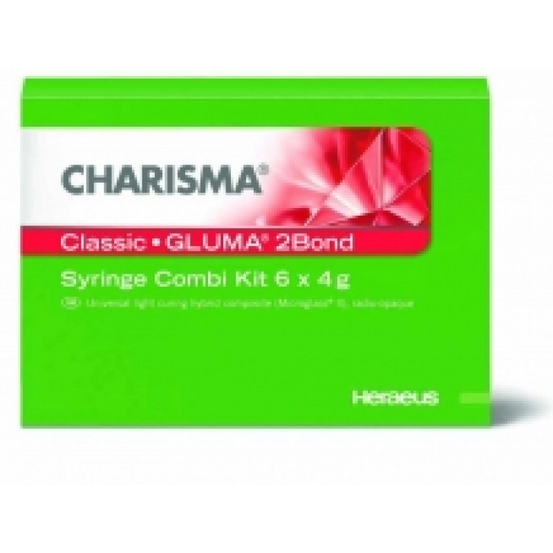 Материал рентгеноконтрастный светоотверждаемый микрогибридный Charisma CLASSIC Syr Assortment (шприцы 6 шт. по 4 г + Gluma 2Bond) Материал рентгеноконтрастный светоотверждаемый микрогибридный Charisma CLASSIC Syr Assortment (шприцы 6 шт. по 4 г + Gluma 2Bond)