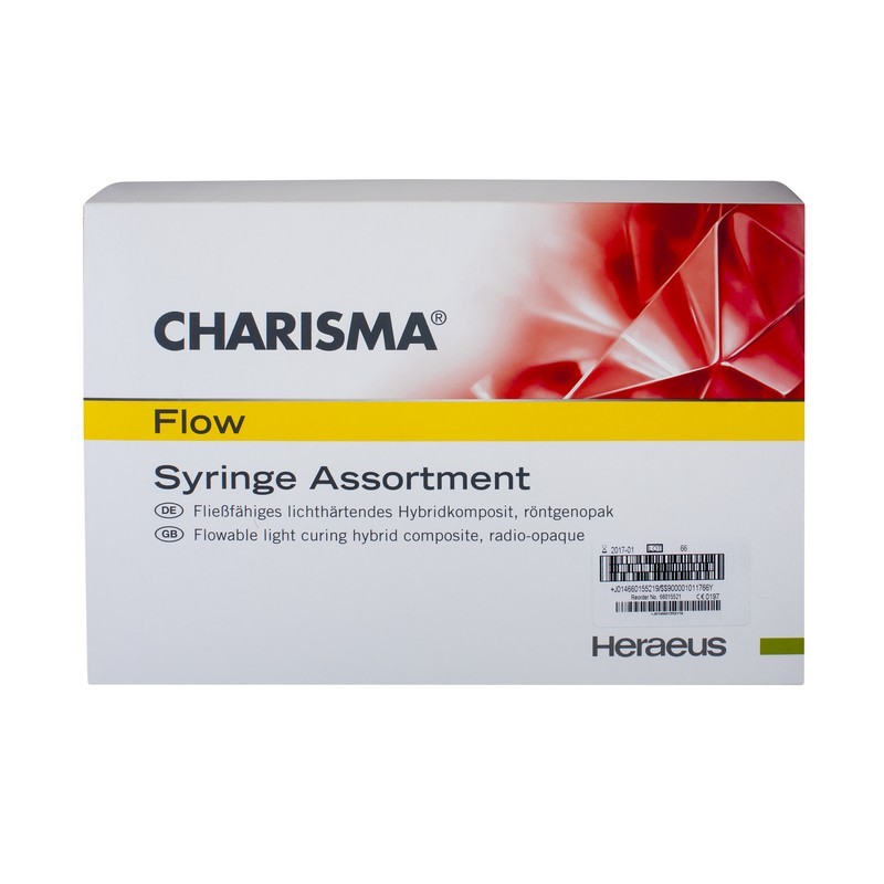 Набор с светоотверждаемым микрогибридным композитным материалом Charisma Flow Syr Assortment (4 шприца по 1,8 мл) Набор с светоотверждаемым микрогибридным композитным материалом Charisma Flow Syr Assortment (4 шприца по 1,8 мл)