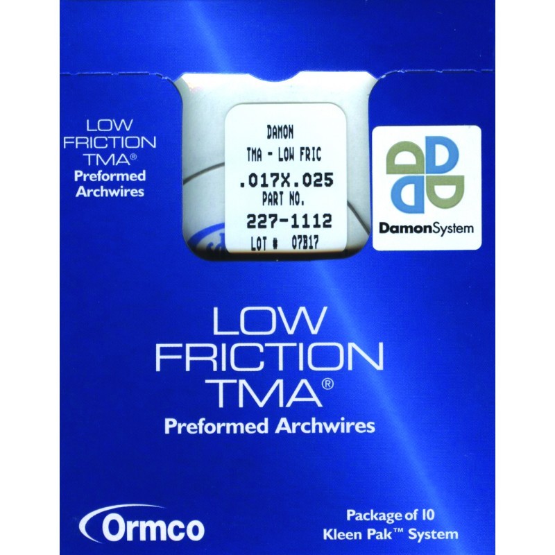 Дуга титано-молибденовая с низким трением Ormco TMA Low Friction Дуга титано-молибденовая с низким трением Ormco TMA Low Friction