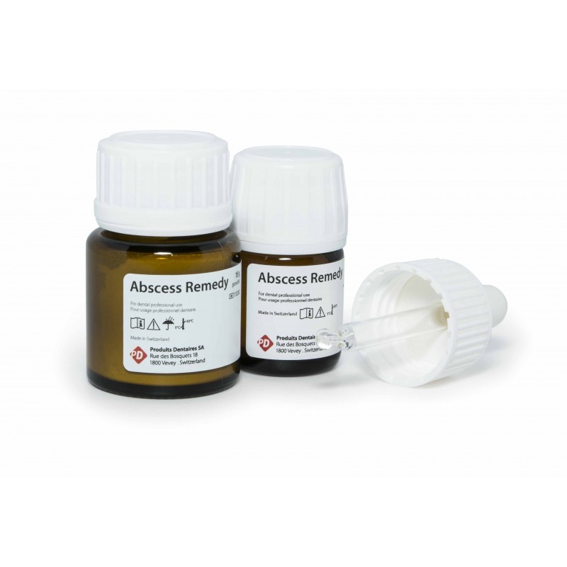 Препарат бактерицидный для лечения корневых каналов Abscess Remedy (15 г + 15 мл) Препарат бактерицидный для лечения корневых каналов Abscess Remedy (15 г + 15 мл)
