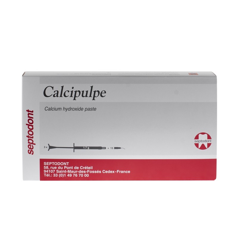 Прокладка лечебная на основе гидроксида кальция Calcipulpe (3 шприца по 1,7 г) Прокладка лечебная на основе гидроксида кальция Calcipulpe (3 шприца по 1,7 г)