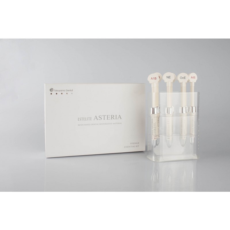 Материал пломбировочный Estelite Asteria Syringe Essential Kit (набор 7 шприцев по 4,0 г) Материал пломбировочный Estelite Asteria Syringe Essential Kit (набор 7 шприцев по 4,0 г)