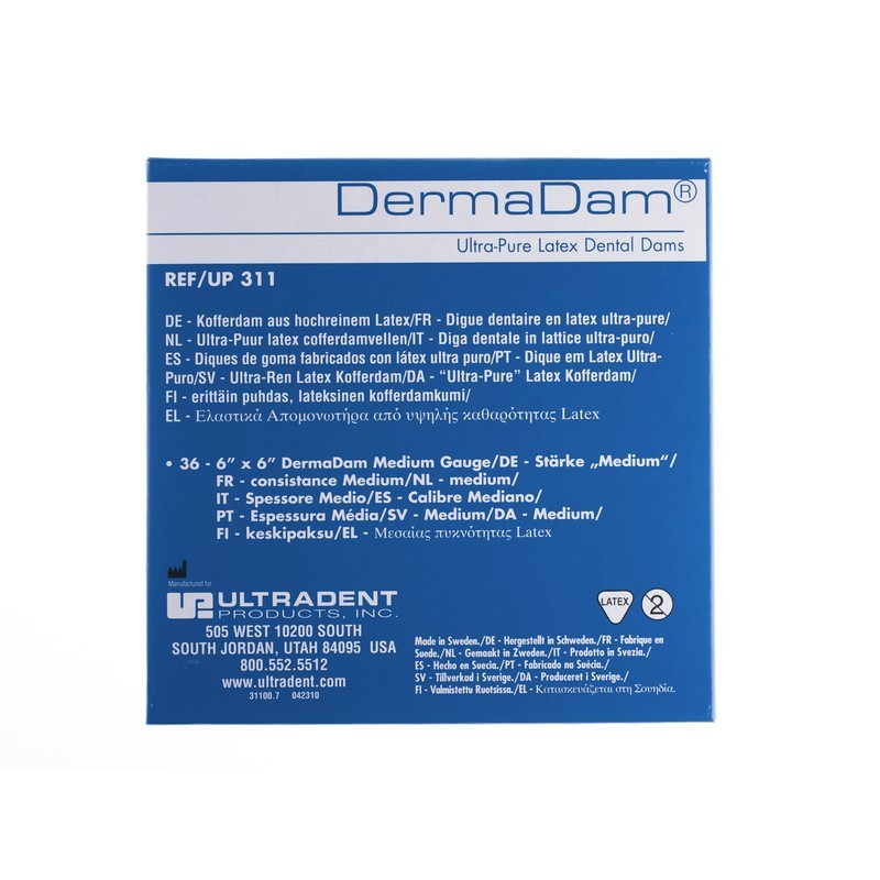 Коффердам латексный без содержания талька DermaDam (36 шт.) Коффердам латексный без содержания талька DermaDam (36 шт.)