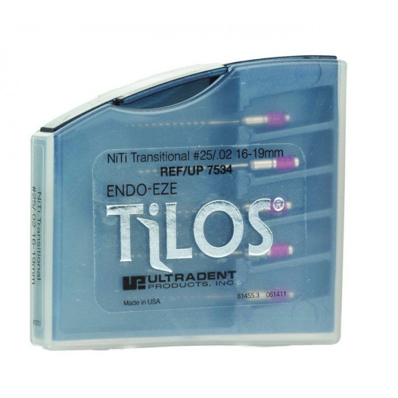 Файлы переходные № 25 TiLOS Ni-Ti Transitional (apical) file (5 шт.) Файлы переходные № 25 TiLOS Ni-Ti Transitional (apical) file (5 шт.)