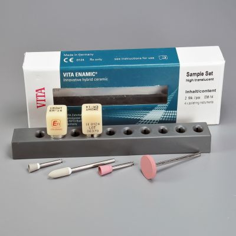 Блоки из гибридной керамики для CEREC inLab VITA Enamic набор (1М1 и 2М2) Блоки из гибридной керамики для CEREC inLab VITA Enamic набор (1М1 и 2М2)
