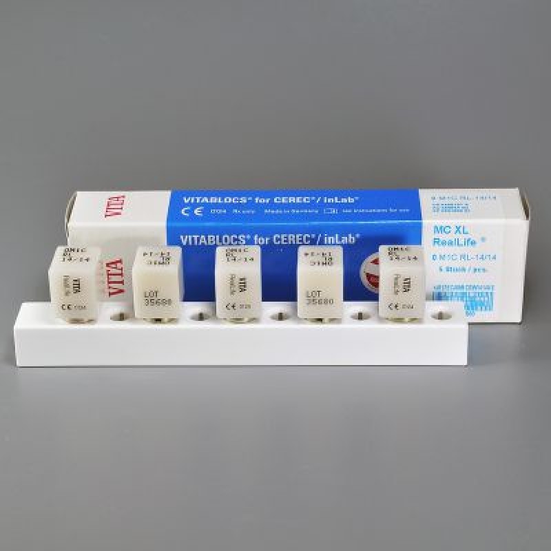 Блоки из полевошпатной керамики VITABLOCS RealLife RLW 14/14 (5 шт.) Блоки из полевошпатной керамики VITABLOCS RealLife RLW 14/14 (5 шт.)