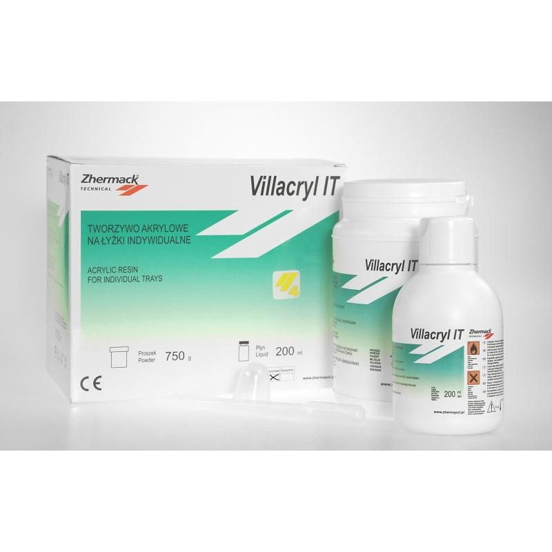 Зуботехническая пластмасса для изготовления временных коронок и мостов Villacryl IT Зуботехническая пластмасса для изготовления временных коронок и мостов Villacryl IT