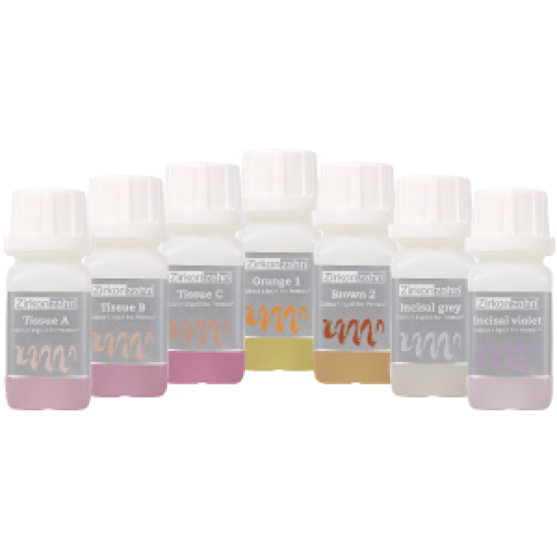 Набор жидкостей для окрашивания диоксида циркония Colour Liquid Prettau Intensiv Set Набор жидкостей для окрашивания диоксида циркония Colour Liquid Prettau Intensiv Set