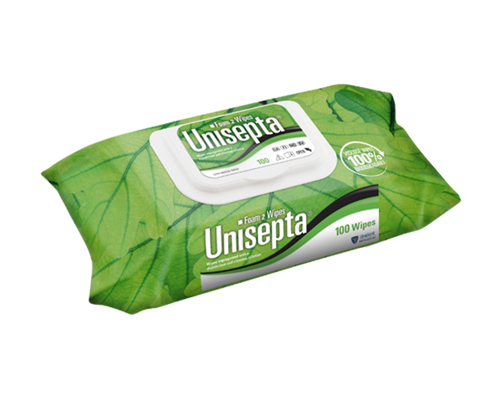 Дезинфицирующие салфетки - Unisepta Foam 2 Wipes Дезинфицирующие салфетки - Unisepta Foam 2 Wipes