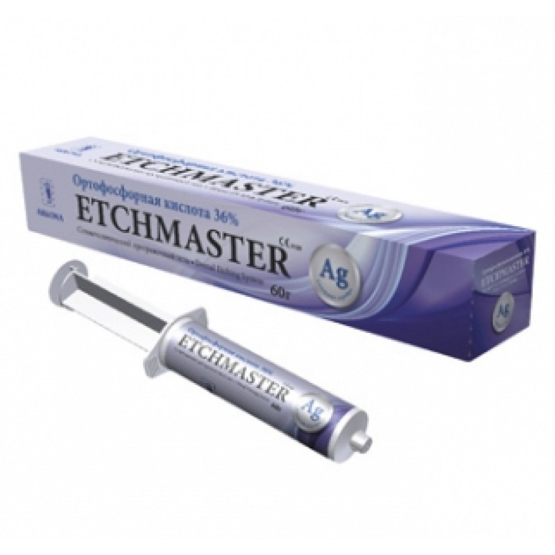 Протравочный гель с серебром Etchmaster 36% (шприц 60 г) Протравочный гель с серебром Etchmaster 36% (шприц 60 г)