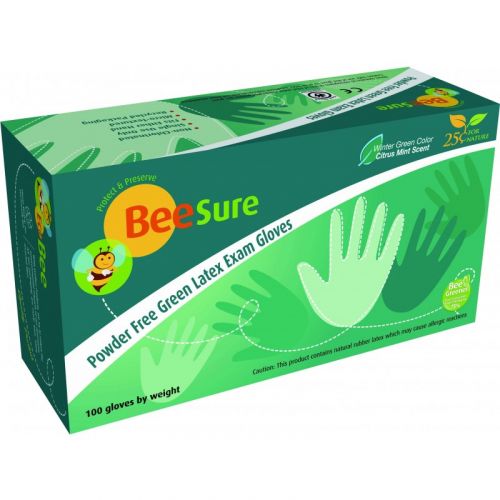 Перчатки латексные неопудренные Beesure (100 шт.)