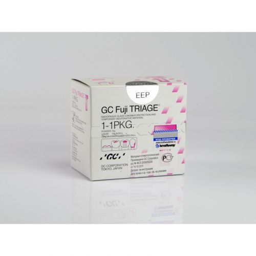 Материал защитный рентгеноконтрастный стеклоиономерный GC Fuji Triage 1-1 PKG (набор) Материал защитный рентгеноконтрастный стеклоиономерный GC Fuji Triage 1-1 PKG (набор)