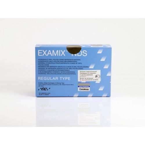 Слепочный материал А-силиконовый тиксотропный GC Examix NDS Regular Type (набор) Слепочный материал А-силиконовый тиксотропный GC Examix NDS Regular Type (набор)