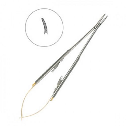 Иглодержатель-микро изогнутый Micro-Nadelhalter TC, 18 см