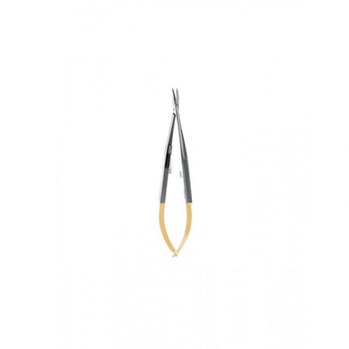 Иглодержатель изогнутый Castroviejo Perma Sharp NH5021M (14 см)