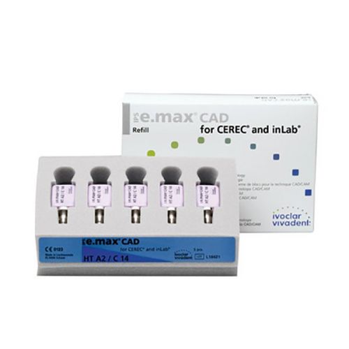 Блоки IPS e.max CAD для CEREC и inLab LT I 12, по 1 x 5