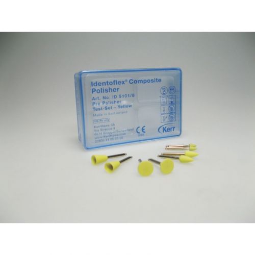Полиры для предварительной полировки композитов Identoflex Composite Polishers TestSet (желтые, 8 шт.)