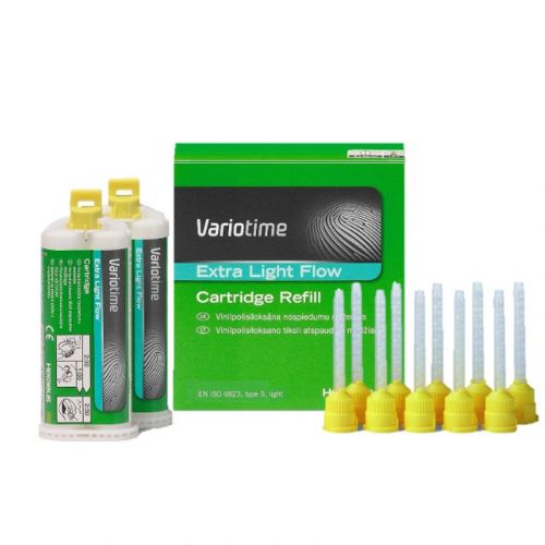 Материал оттискной жидкотекучий Variotime Extra Light Flow (2 картриджа по 50 мл, насадки)