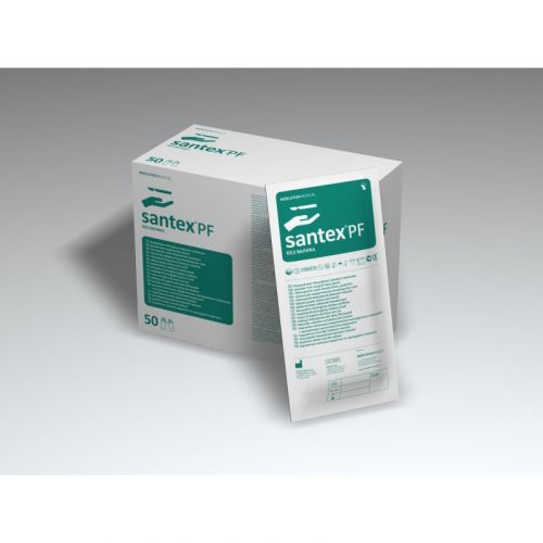 Перчатки латексные неопудренные хирургические стерильные Santex PF (2 шт.)