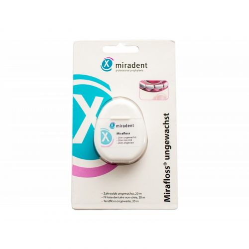 Нить зубная невощеная Mirafloss (20 м)