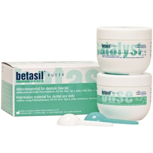 Слепочная масса А-силиконовая Betasil putty А70 (базовый слой 300 мл+300 мл)