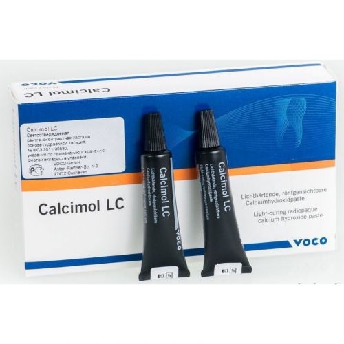 Паста подкладочная светоотверждаемая рентгеноконтрастная Calcimol LC (2 тубы по 5 г)
