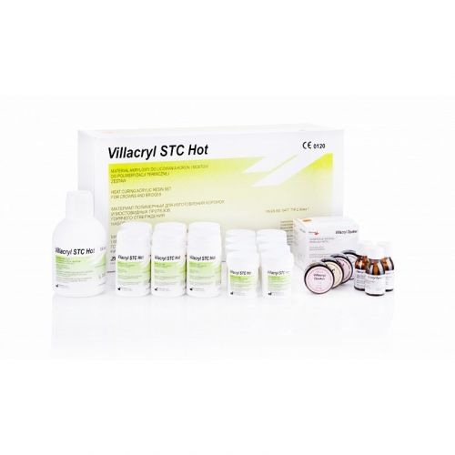 Пластмасса для изготовления временных коронок и мостов Villacryl STC Hot (набор)