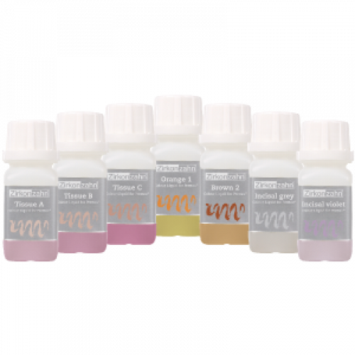 Набор жидкостей для окрашивания диоксида циркония Colour Liquid Prettau Intensiv Set